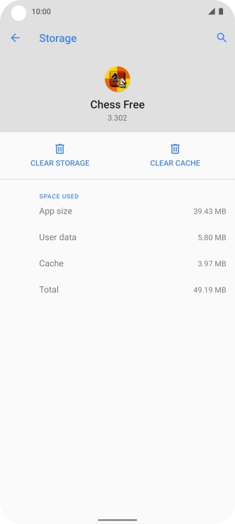 Press CLEAR CACHE.
