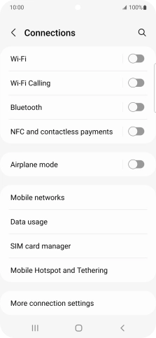 Press Bluetooth.