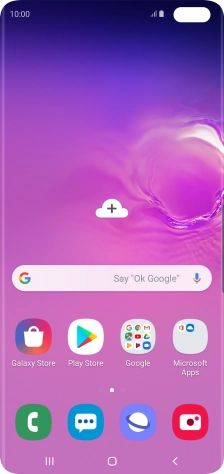 Slide your finger downwards starting from the top of the screen.