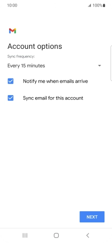 Press the drop down list below 'Sync frequency:'.